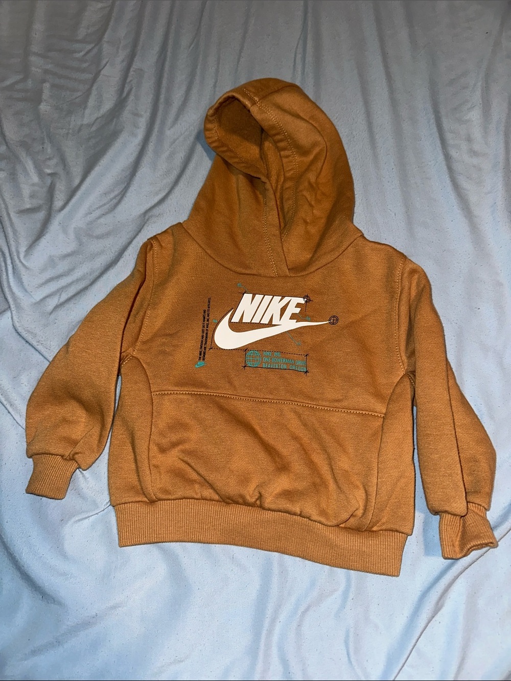 Nike Youth Hooded Sweatshirt - Rust Brown
